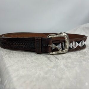 Ranger Belt company handtooled Leather WB4172 men’s 44 beaded